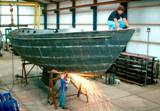 grinding on the hull