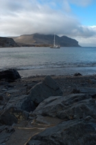 our first anchorage at Bear Island