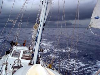 a squall advances